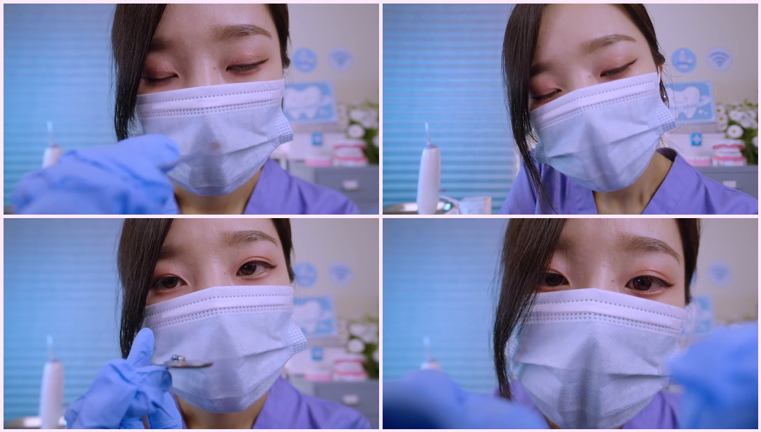 牙医牙齿检查和清洁 ASMR 女护士Asmr ASMR视频