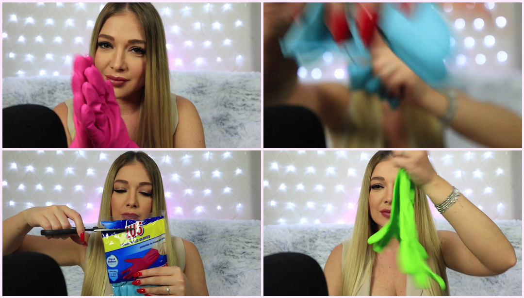 [ASMR] 带有皱巴巴声音、手部动作和手指颤动的橡胶手套 Tati ASMR视频