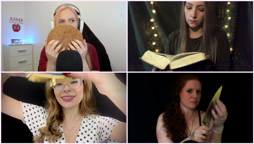 ASMR THE ULTIMATE TAPPING COLLAB 1.5+ 小时(24 位不同的艺术家让你睡觉) Tati ASMR视频