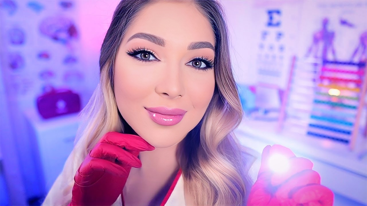 ASMR 你和你害羞的护士调情(医疗角色扮演,颅神经检查)