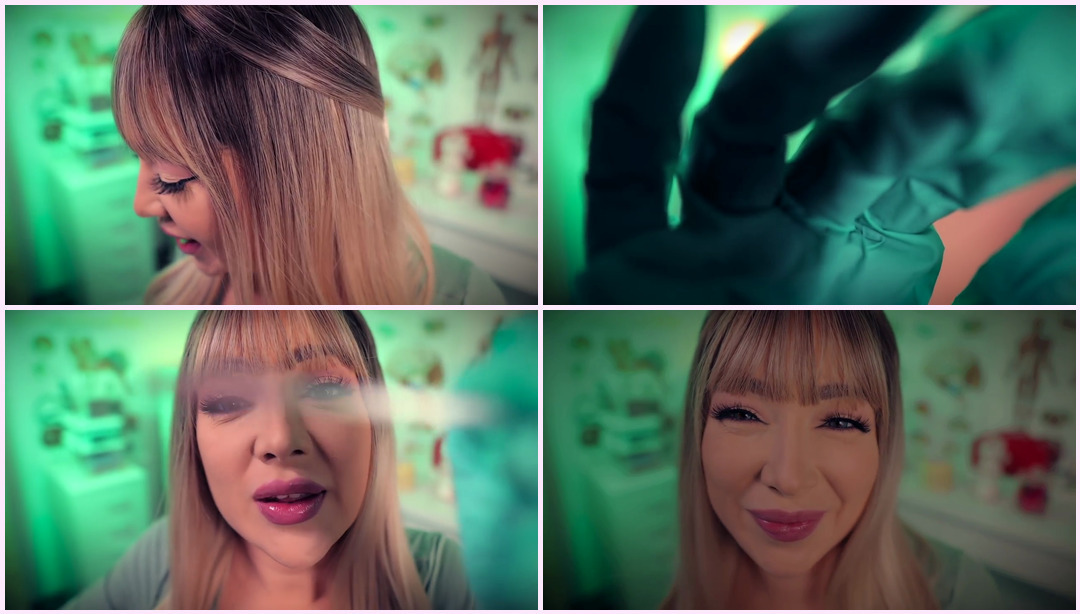 ASMR Flirty Doctor 为您测量黑幕业务(耳朵清洁、听力测试、医疗角色扮演) Tati ASMR视频