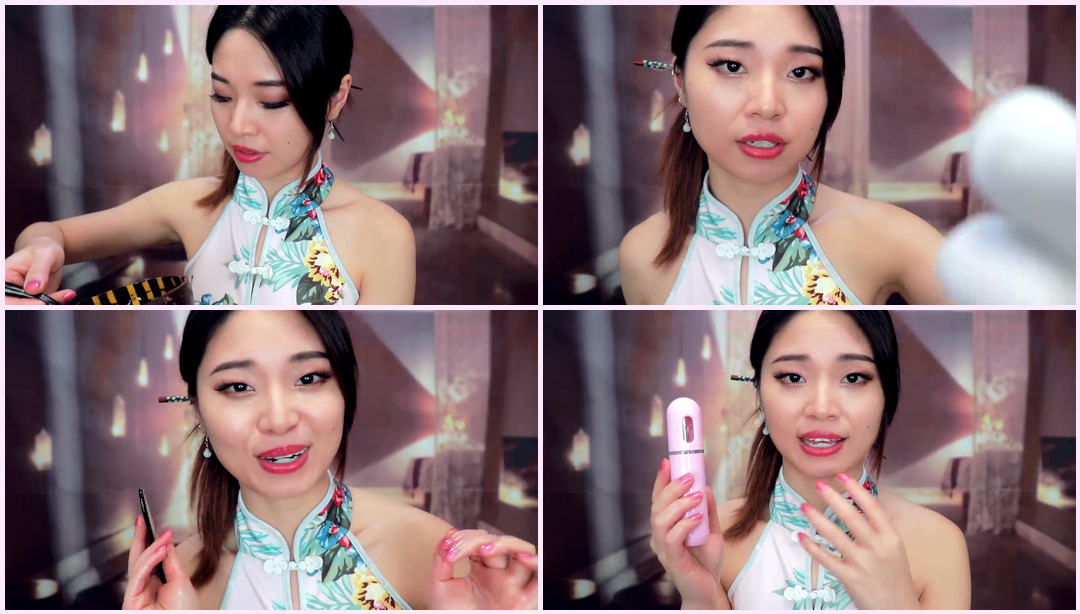 [ASMR] 中式大米面部和刮痧按摩 Tingting ASMR视频