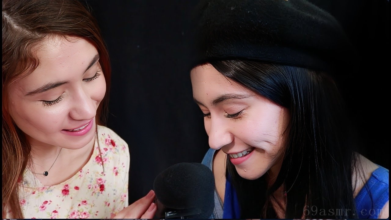 ASMR |双胞胎听不懂的耳语 |麦克风触摸