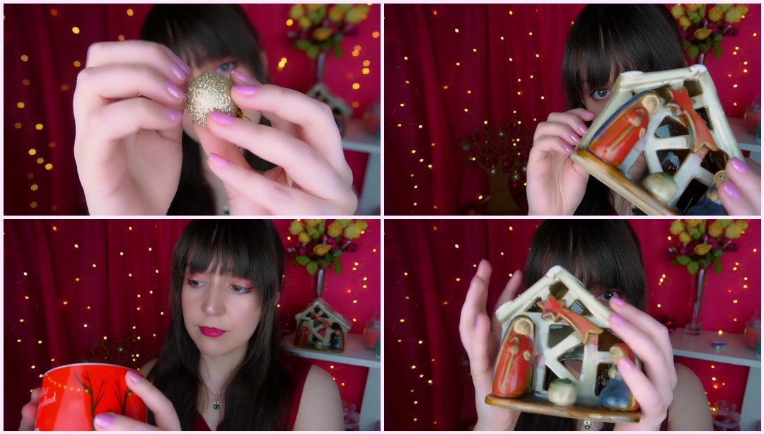 ASMR 用于睡觉、圣诞节特别敲击、抓挠的痒痒声音 诺亚Noa ASMR视频