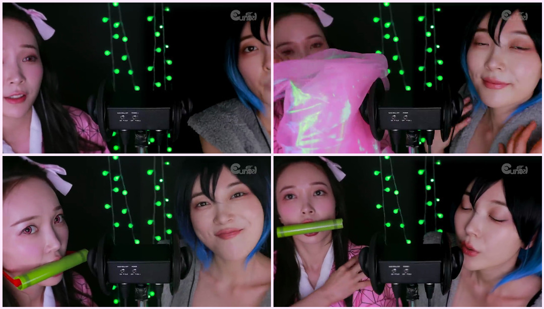 ASMR 3dio Left and Right Trigger X Blade of Destruction OST (Eunzuko and Zellnosuke~) Cosplay ASMR视频