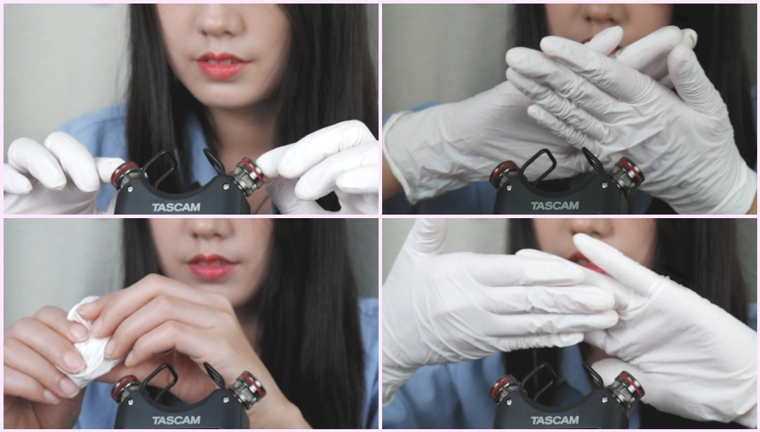 ASMR 麦克风抓挠和触摸乳胶手套 |硬耳清洁|没有挡风玻璃(不说话) Sonagi ASMR视频