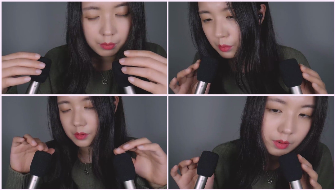 ASMR 麦克风刮耳和吹耳 |泡沫罩、麦克风触摸、呼吸音(无通话) Sonagi ASMR视频