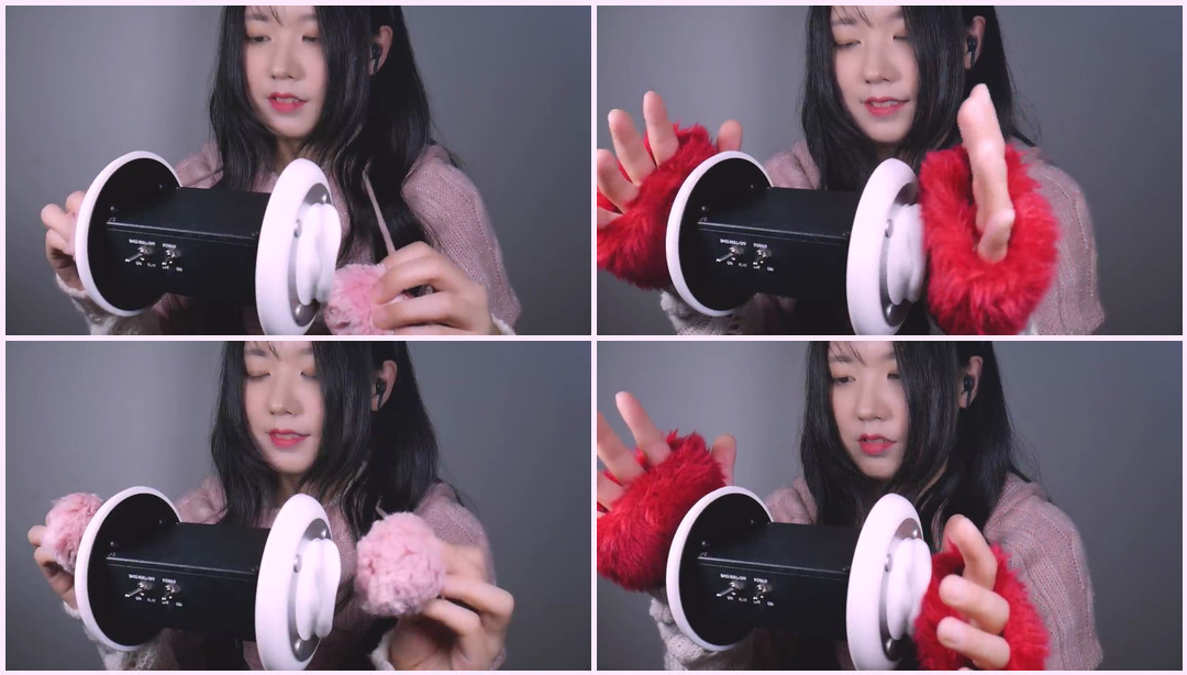 ASMR 温暖你 |耳部按摩、拔罐、抓挠 |毛绒球、手套、耳罩(不说话) Sonagi ASMR视频