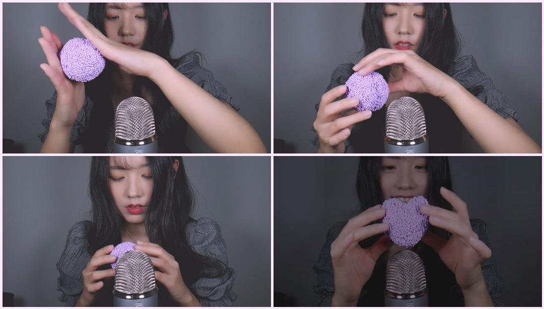 ASMR 敏感粘滞声音 |大脑融化的刺痛 |玩泡沫,松脆的粘液(不说话)- Sonagi ASMR视频