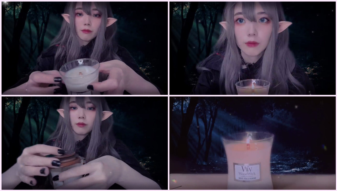 [ASMR] 你在森林深处徘徊 RoleplayWoodWick Candle -- Mia ASMR视频