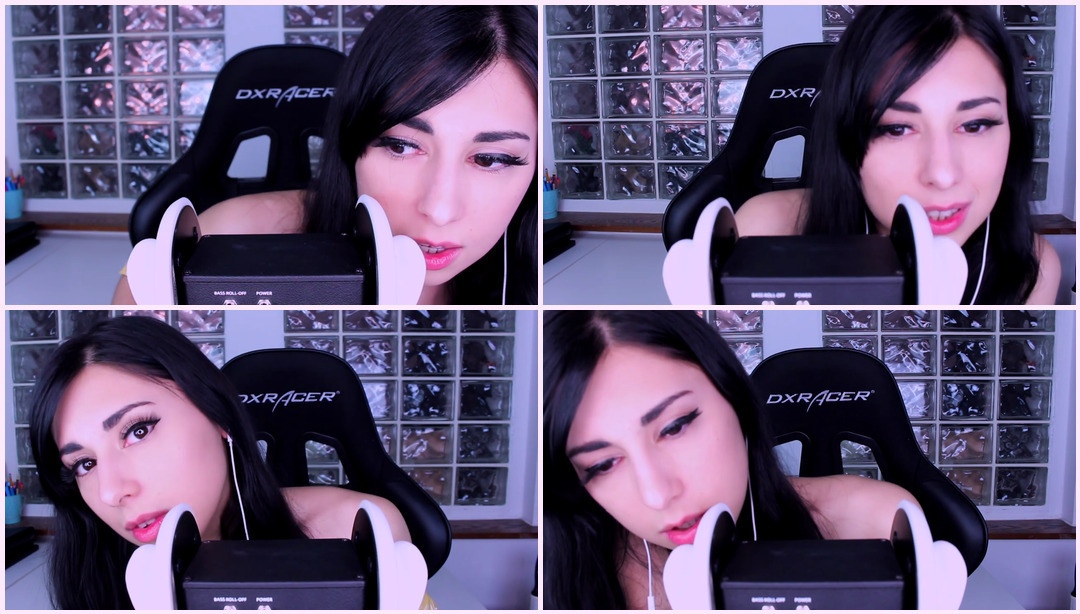 ASMR 听不见的耳语和舌音(口音) | 3Dio Ear to Ear INTENSE TINGLES 美胸Asmr ASMR视频