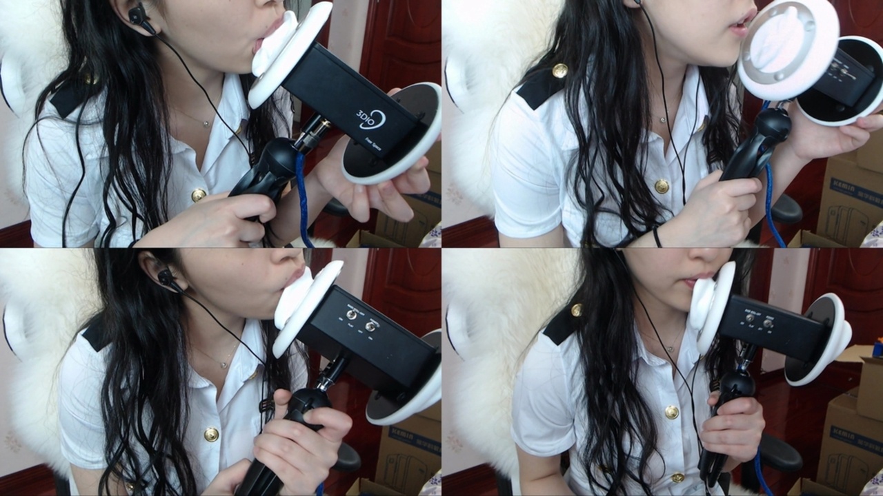 灵性饱满的欢欢ASMR-【欢欢】能看到舌头的舔耳朵 国内Asmr ASMR视频